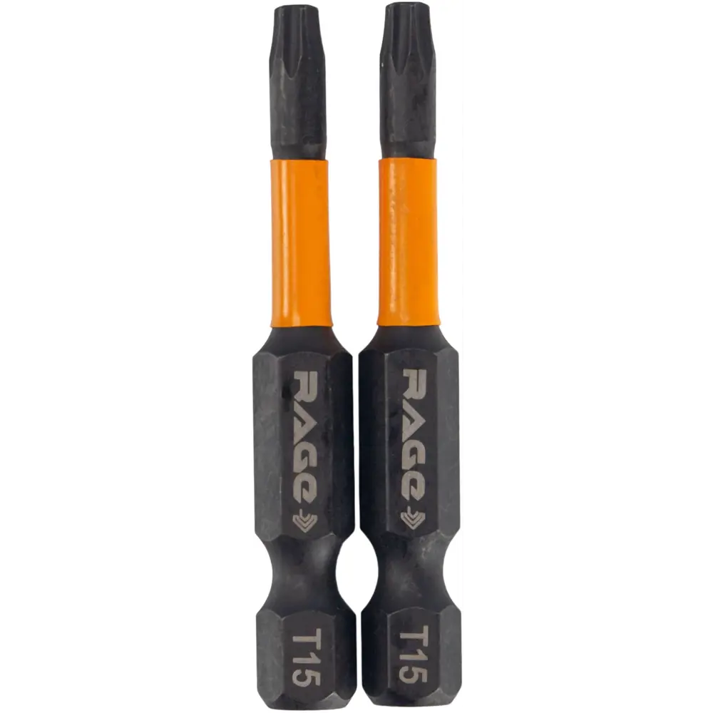 Ударная бита RAGE T15x50 мм для профессионального монтажа (2 шт) 89361508 STLM-0847285