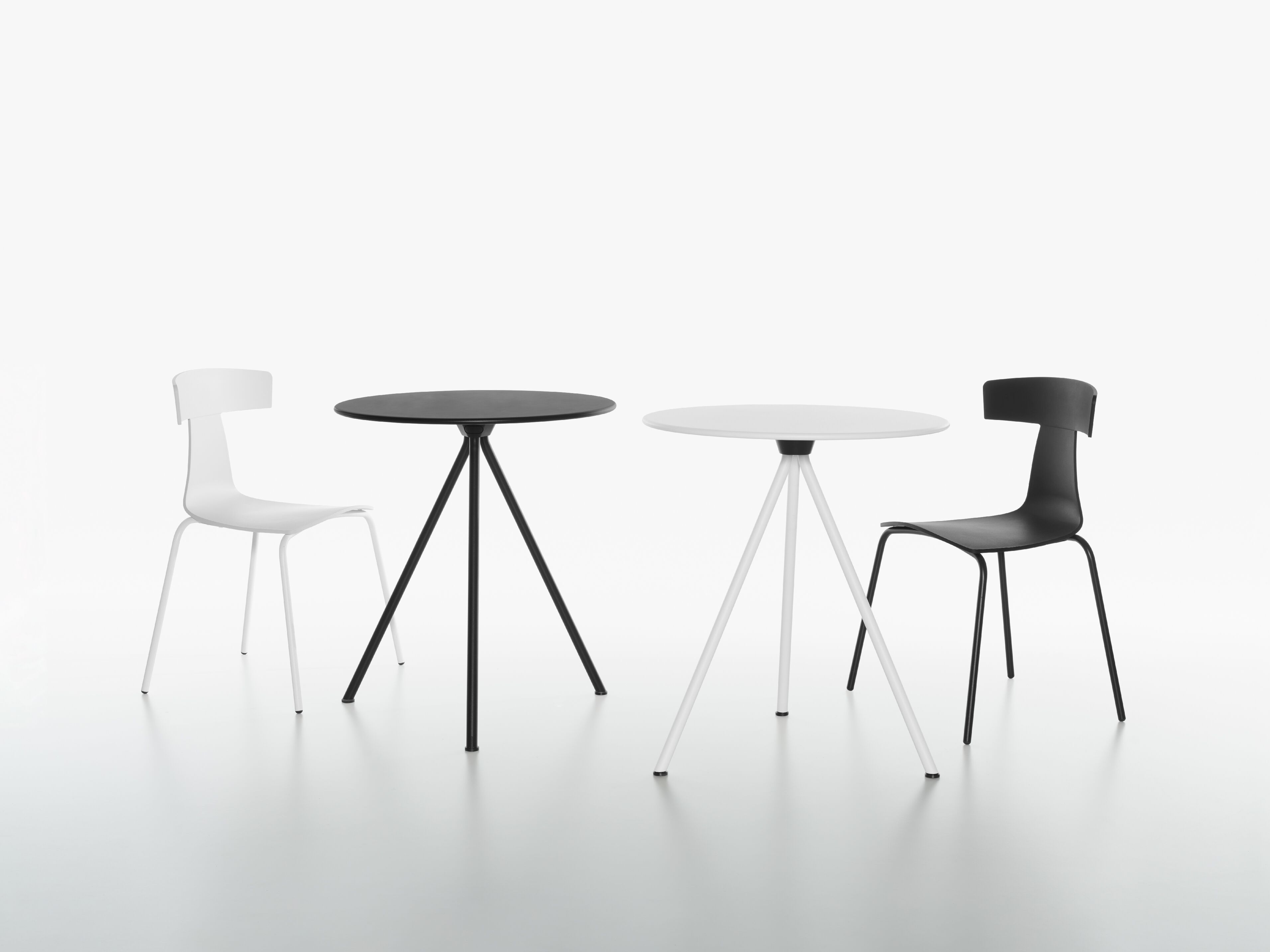 Круглый складной стол с металлическим откидным верхом Plank Randevu ARCH-00048813 - Вид №4