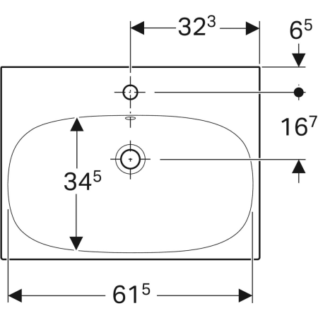 500.620.01.2 Раковина Geberit Acanto Geberit  - Вид №8