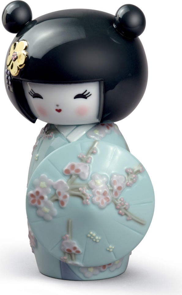 10669108 LLADRO Фигурка Lladro "Кокеши" 8х14см, голубой Фарфор Lladró 