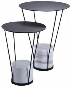 RADAR INTERIOR Круглый журнальный столик из металла Lest