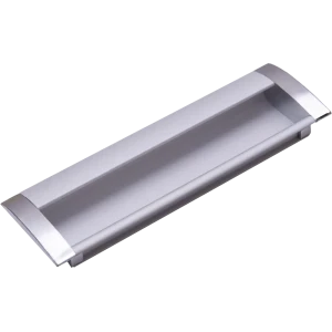 Мебельная ручка врезная матовый хром 128 мм