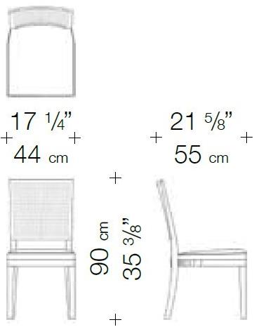 Garbarino Стул из мягкой ткани  Fina  - Вид №1
