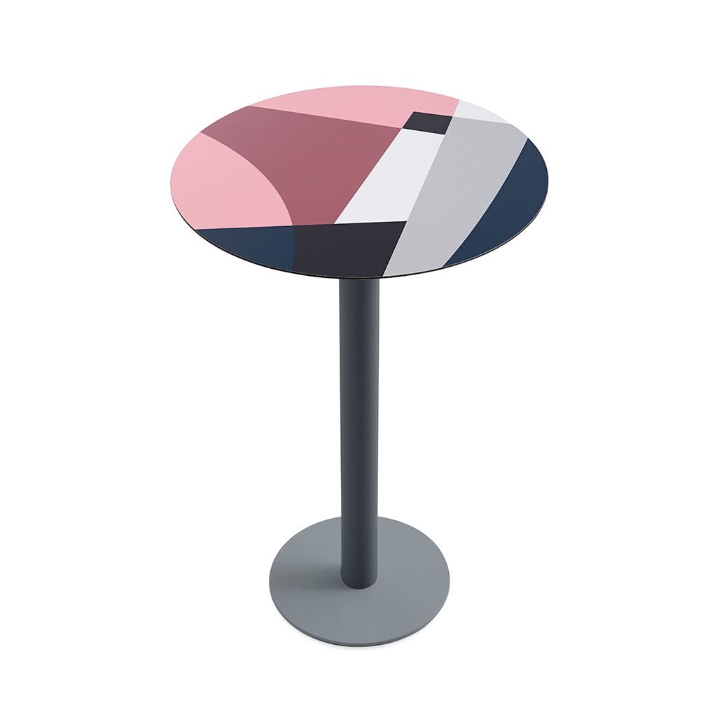 Высокий круглый ламинированный стол Diabla Abstrakt Mona ARCH-00140339 - Вид №23