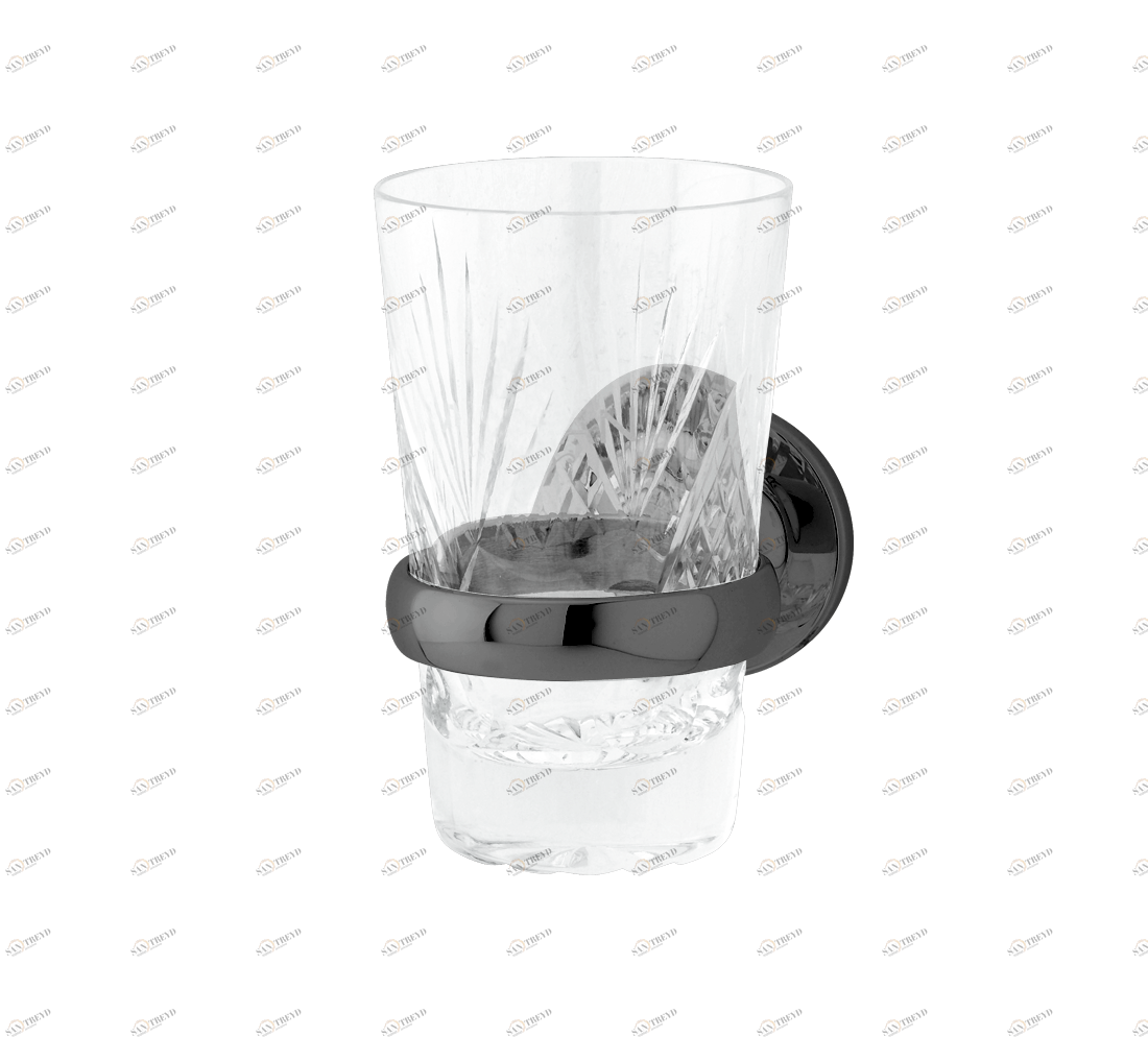 Gentry Home Держатель стакана с кристаллами Oxford Темный никель GH103122