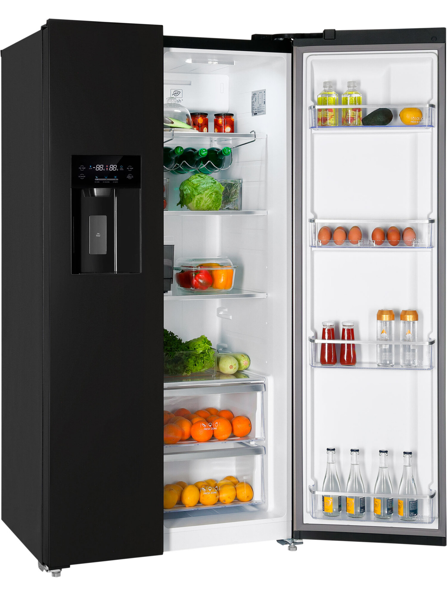 9168756 Холодильник Side by Side   HIBERG RFS-655DX NFB inverter серый STDN-0033550 - Вид №2