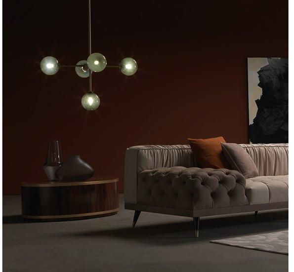 Gianfranco Ferré Home Низкий круглый деревянный журнальный столик Connor sun-id-1425030 - Вид №4