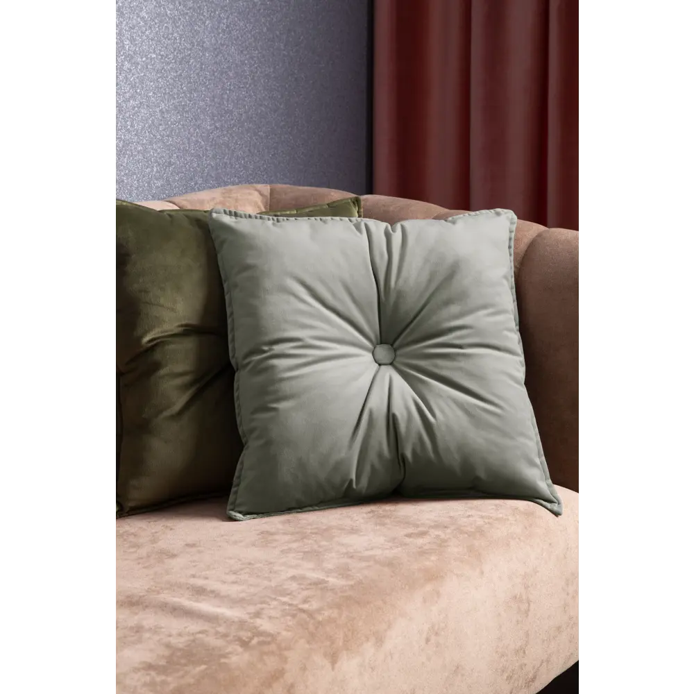 Подушка Бархат 43х43 см серая LINEN WAY STLM-2087001 - Вид №3