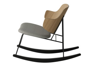 Деревянное кресло-качалка со встроенной подушкой