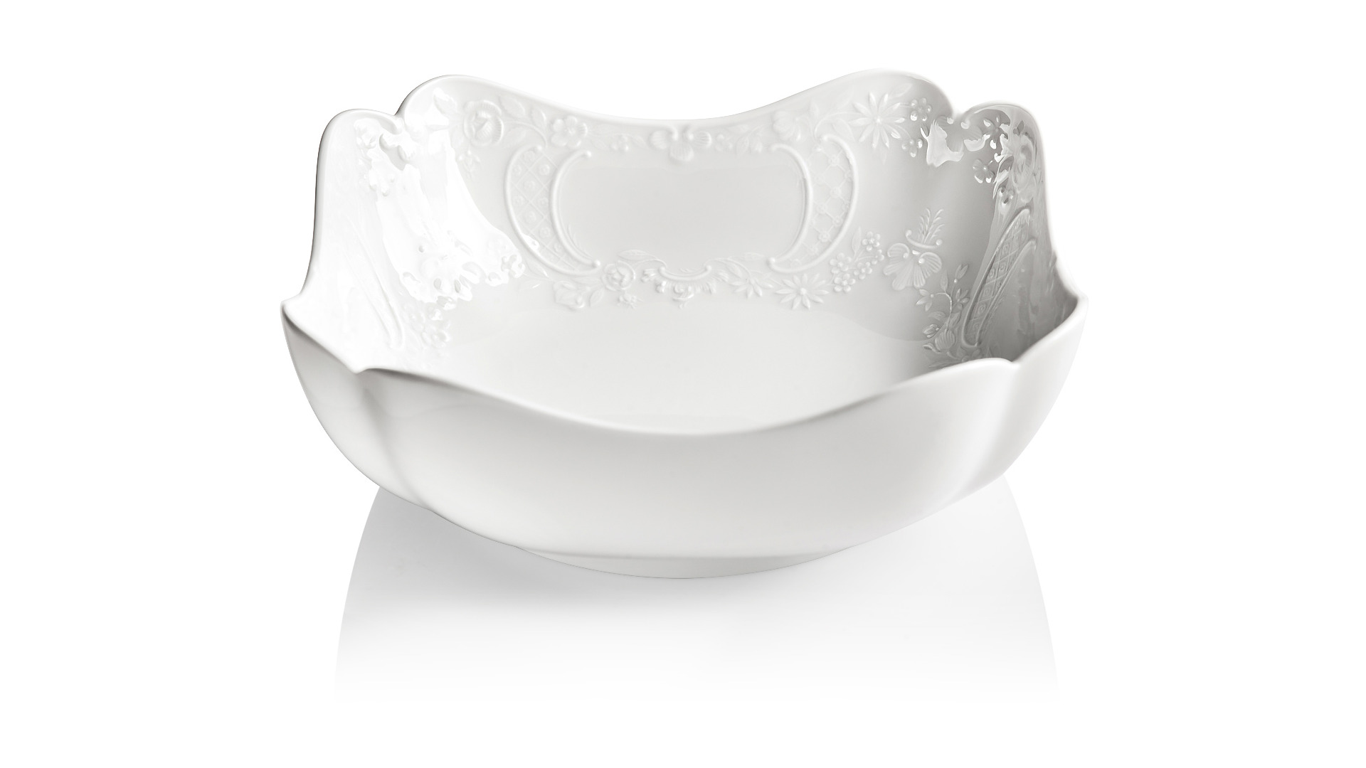 10639799 Meissen Столовый сервиз Meissen "Новый марсель, белый рельеф" 6/28 Фарфор  - Вид №2