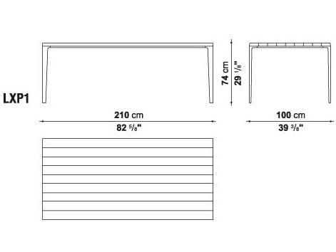 Деревянный прямоугольный стол Maxalto Antares ARCH-00148181 - Вид №4