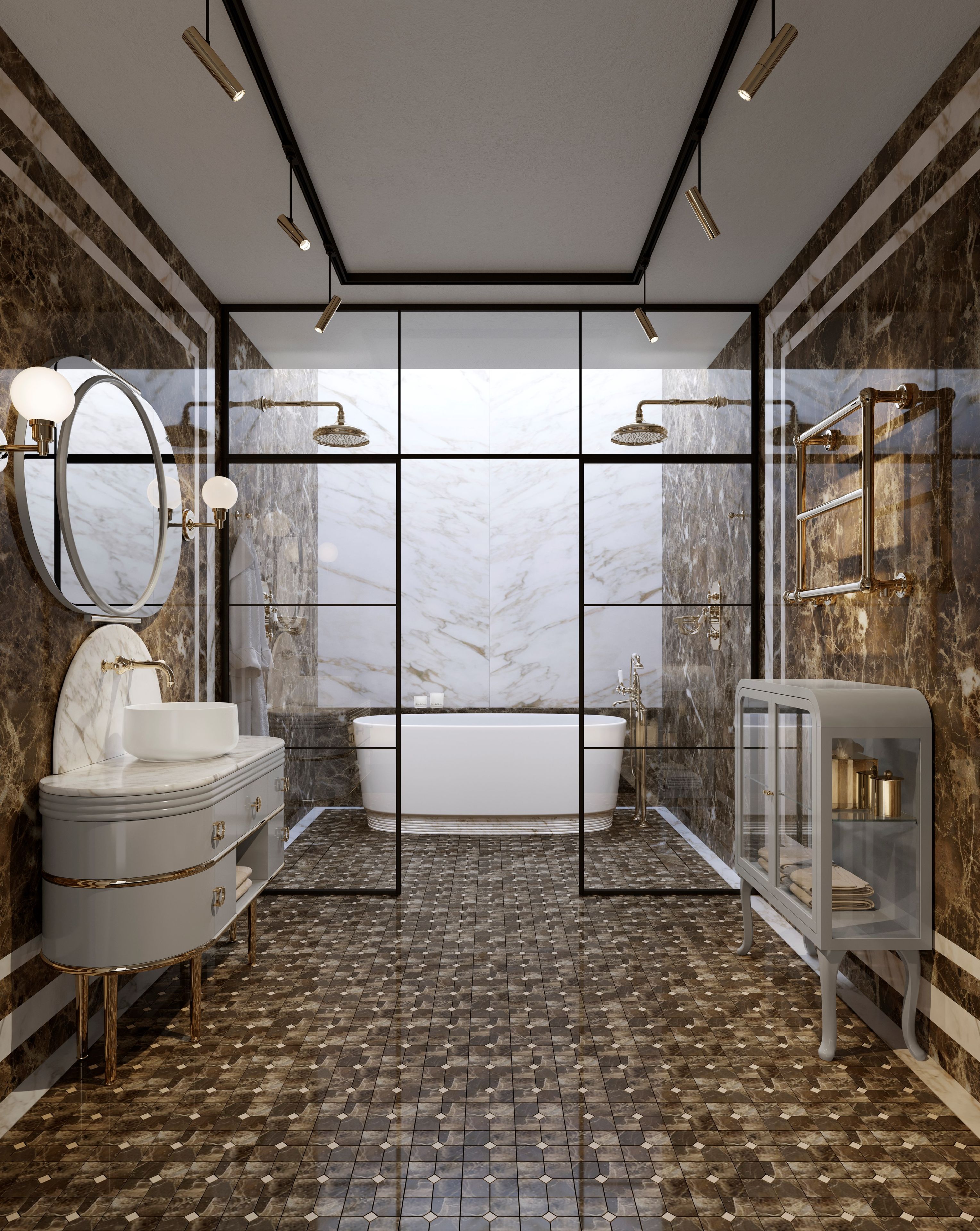 Овальная ванна в White Tec Plus Devon&Devon DOVE ARCH-00147021 - Вид №7