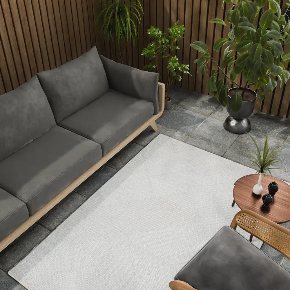 Циновка Дели 120x170 см полипропилен 84216_53311 цвет бирюзовый ROYALTAFT STLM-2044436 - Вид №5