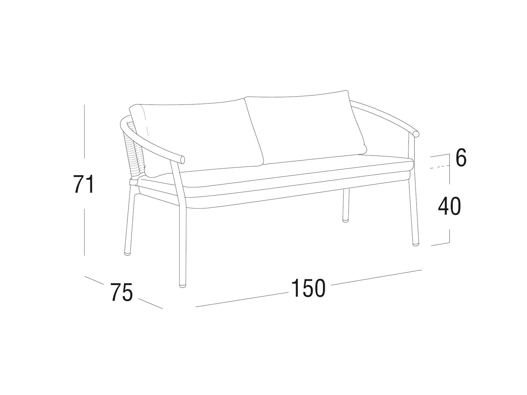 Садовый диван Roberti ARCH-00066181 - Вид №3