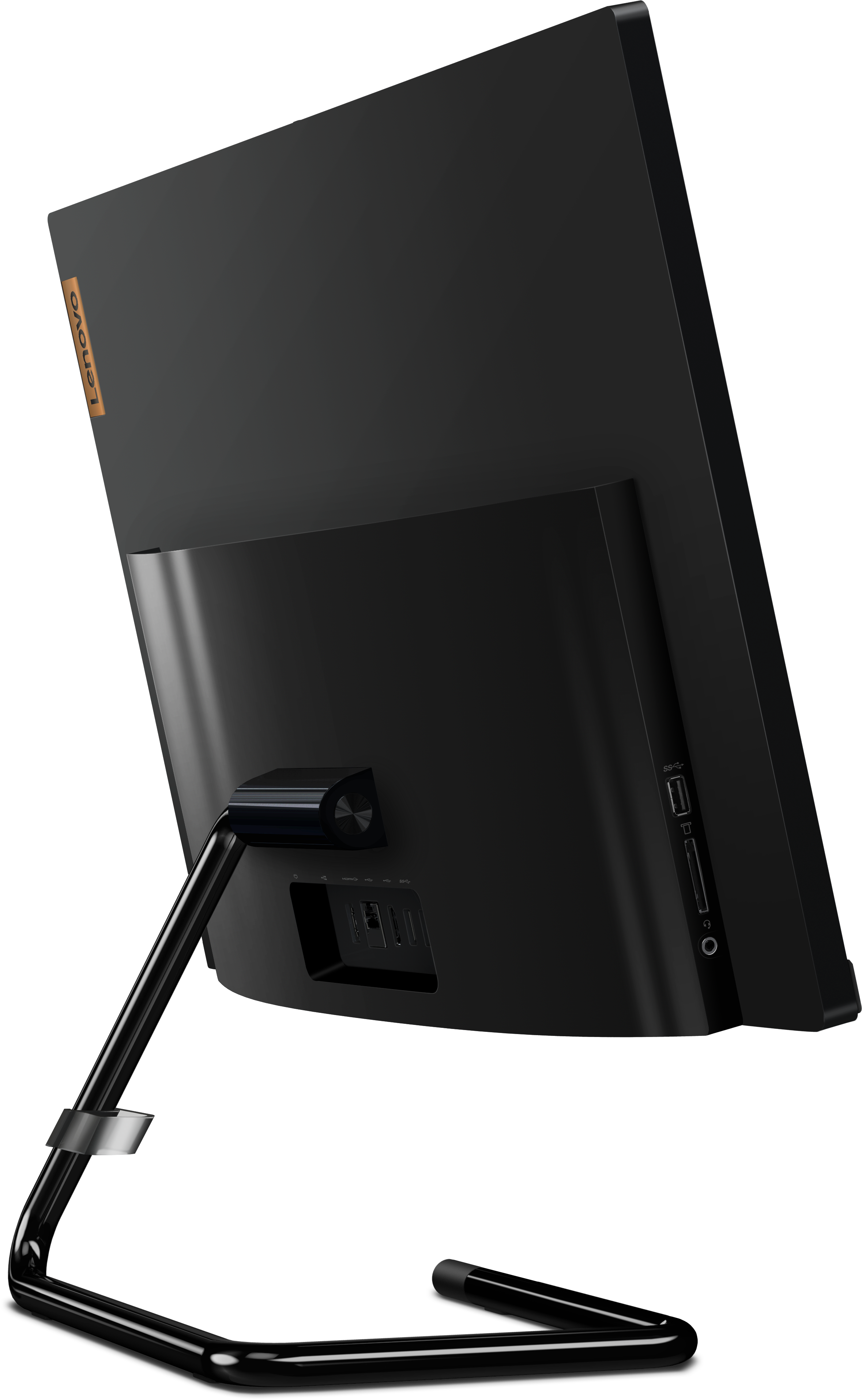 F0E800E5RK ideacentre aio a340-24iwl 23.8"(1920x1080 ips)/intel core i3 10110u(2.1ghz)/8192mb/1000+128ssdgb/dvdrw/int:intel uhd graphics 620/bt/wifi/war 1y/5.87kg/black/dos + клавиатура, мышь usb Lenovo Santreyd  - Вид №7