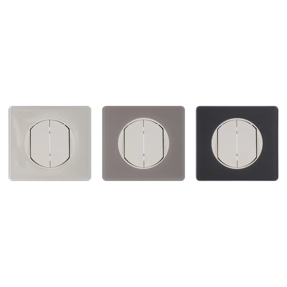 Переключатель встраиваемый Legrand Celiane 2 клавиши, цвет бежевый STLM-2013576 - Вид №1