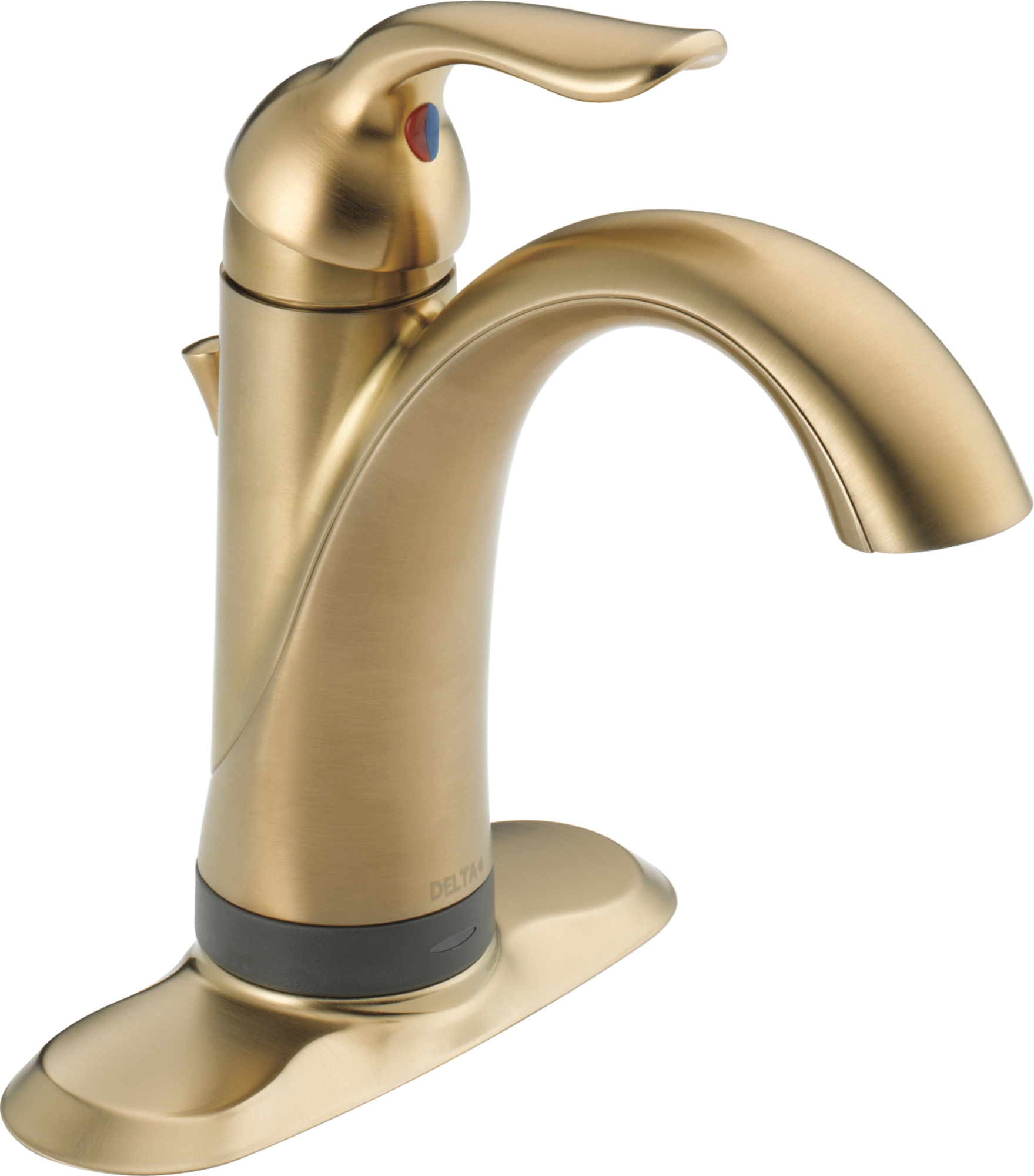 538T-CZ-DST Смеситель для ванной с одной ручкой с технологией Touch2O.xt® Delta Faucet Lahara Шампанское бронза  - Вид №1