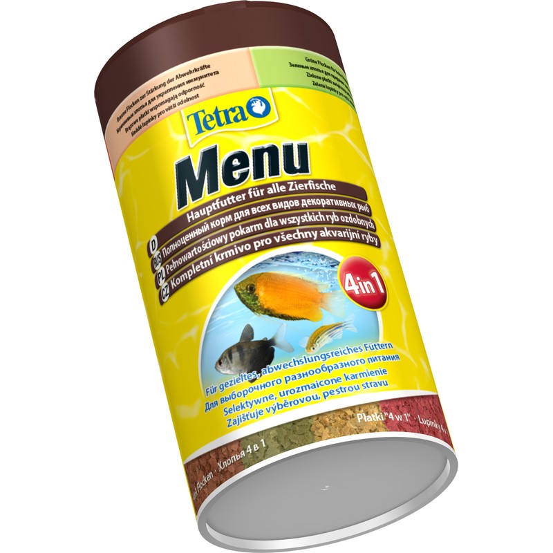 Т00017230 Корм для рыб Menue для всех видов рыб, 4 вида мелких хлопьев 250мл TETRA  - Вид №2