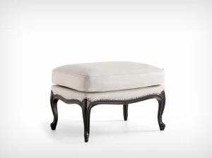 L'Origine Прямоугольный кожаный пуф с обивкой Isabelle