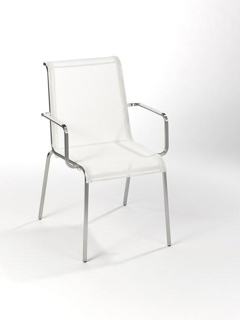 FISCHER MÖBEL Штабелируемый садовый стул с подлокотниками Modena sun-id-1509756 - Вид №9