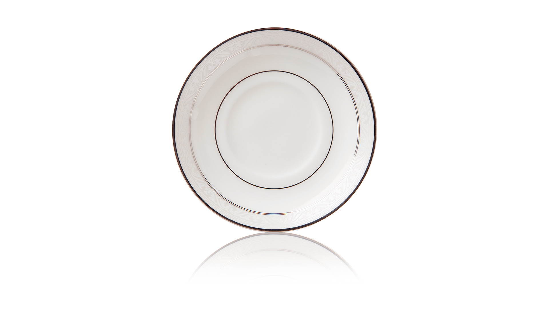 10655248 Noritake Сервиз чайный Noritake "Монтвейл, платиновый кант" на 4 персоны 15 предметов Фарфор костяной  - Вид №3