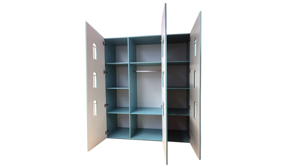 Шкаф детский трехстворчатый "Венеция-1" МАНДАРИН ВЕНЕЦИЯ 178656 Красный Santreyd - Вид №1