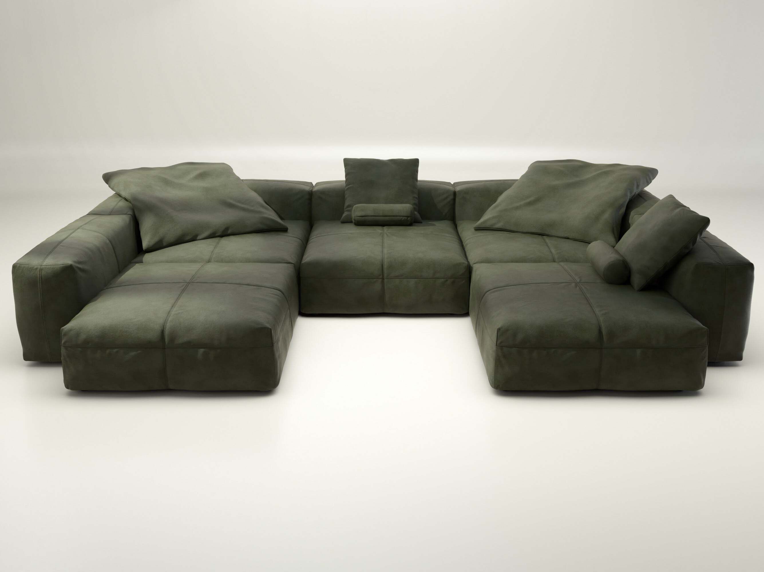 Кожаный модульный диван vetsak Leather ARCH-00148356