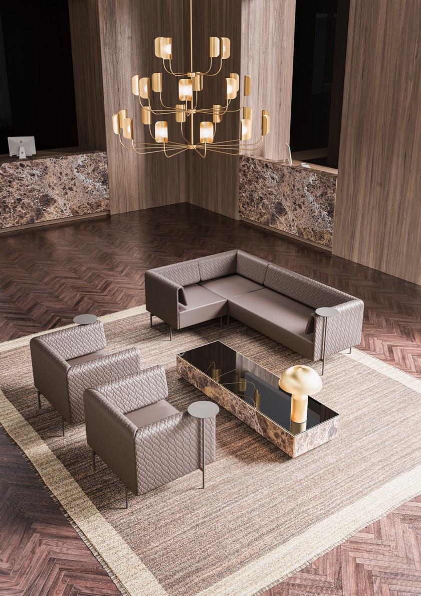 Kastel Кожаный диван с журнальной полкой по контракту Klint sun-id-1465648 - Вид №11