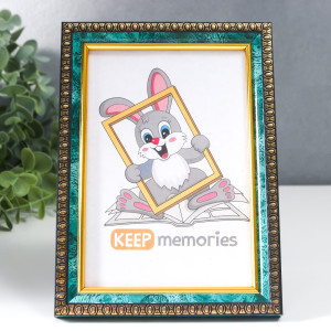 90653687 Рамка 5054676, 15x10 см, пластик, цвет зеленый Keep memories STLM-0324273 KEEP MEMORIES