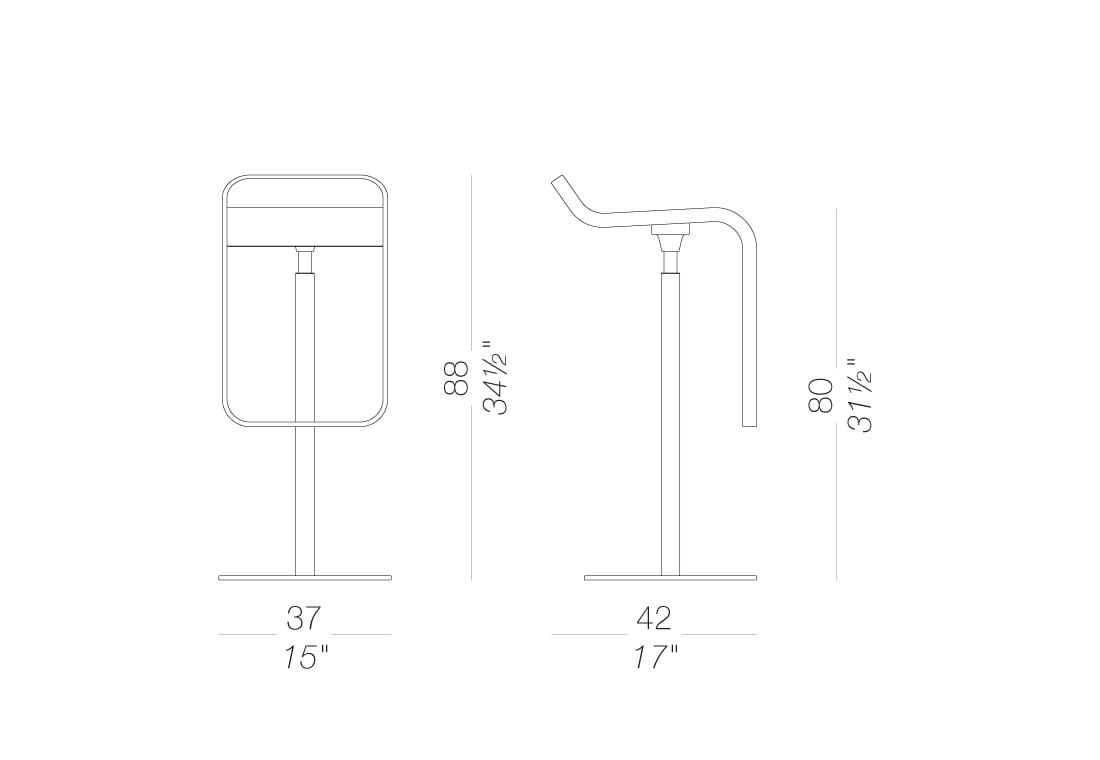 Высокий садовый стул Lapalma LEM OUTDOOR ARCH-00134951 - Вид №21