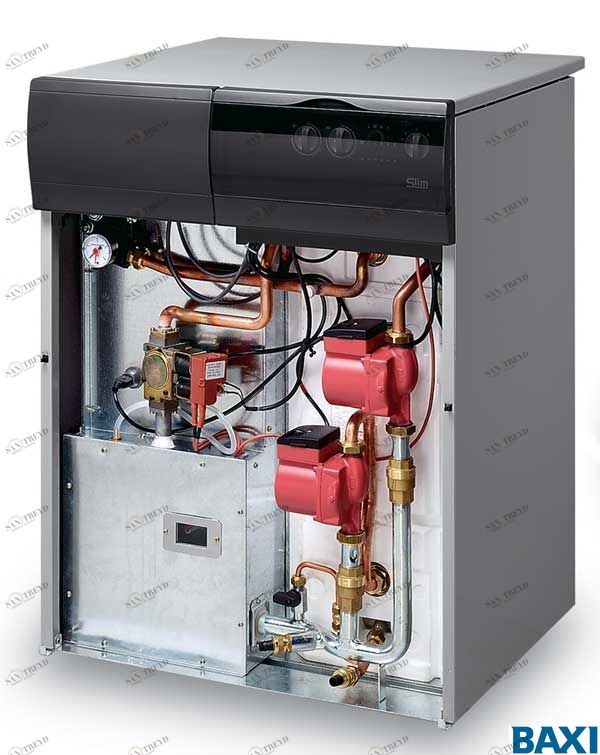 WSB43730301 Напольный двухконтурный газовый котел с чугунным теплообменником и встроенным бойлером BAXI SLIM 2.300 Fi BAXI 