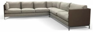 Duvivier Canapés 7-местный модульный угловой диван из ткани и кожи Lodge