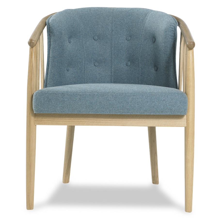 Кресло с восемью кнопками Anna, дуб, сине-зеленое Kragelund 40600202520 - Вид №2
