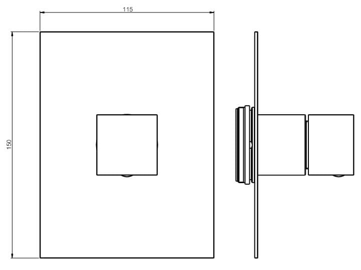 4-ходовой переключатель для душа Rubinetterie Frattini душевые ARCH-00042105 - Вид №10
