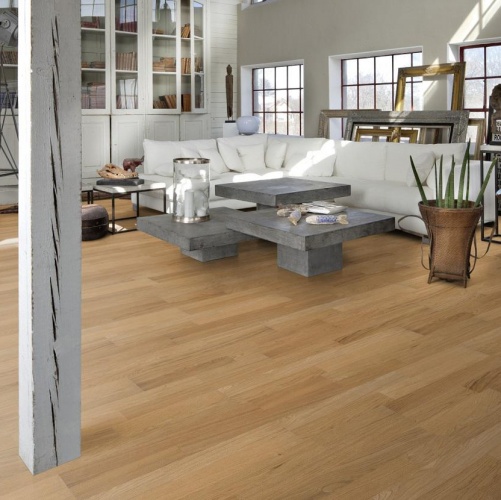 Паркетная доска Kahrs Дуб Бриз Линнея Полуматовая Брашированная 2600200568 - Вид №6