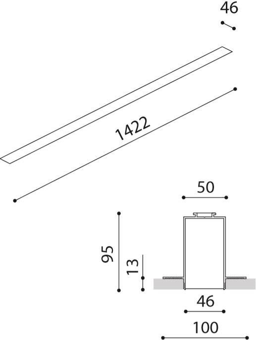 Arkoslight Линейный световой профиль из алюминия Fifty sun-id-1405851 - Вид №18