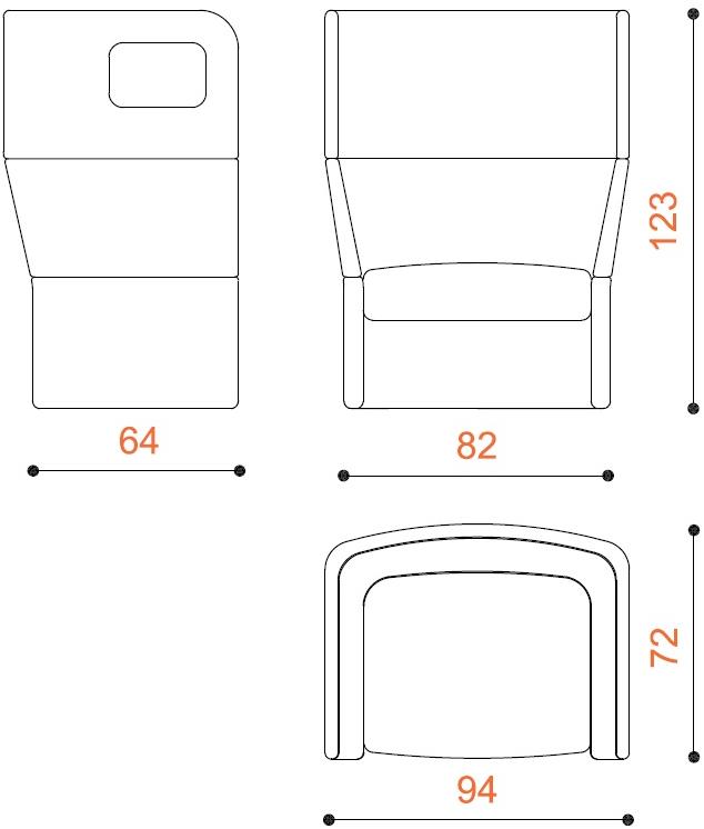 True Design Мягкое кресло с высокой спинкой Oracle sun-id-1421443 - Вид №10