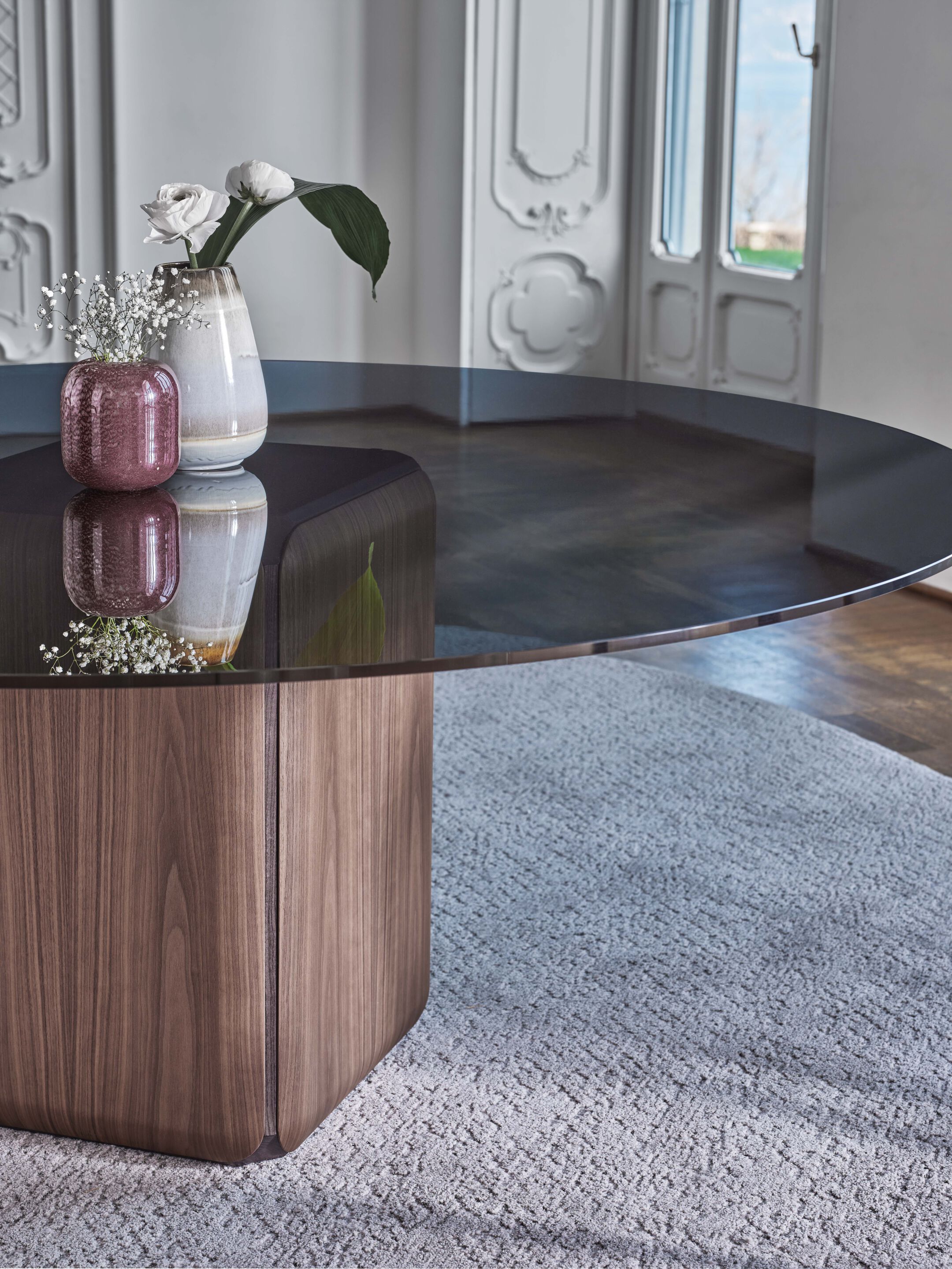 Круглый Хрустальный обеденный стол Porada двадцать четыре ARCH-00121677 - Вид №3