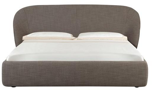 Tonin Casa Двуспальная кровать из ткани с мягким изголовьем Mama sun-id-1405355 - Вид №1