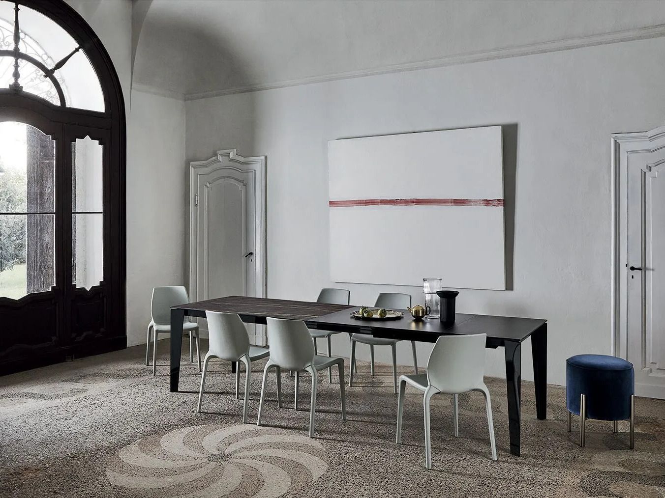 Выдвижной обеденный стол из стали и дерева Bontempi Casa CRUZ XXL ARCH-00094714 - Вид №1