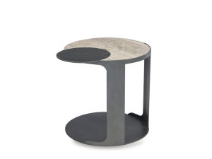 Круглый журнальный столик с отсеком для хранения