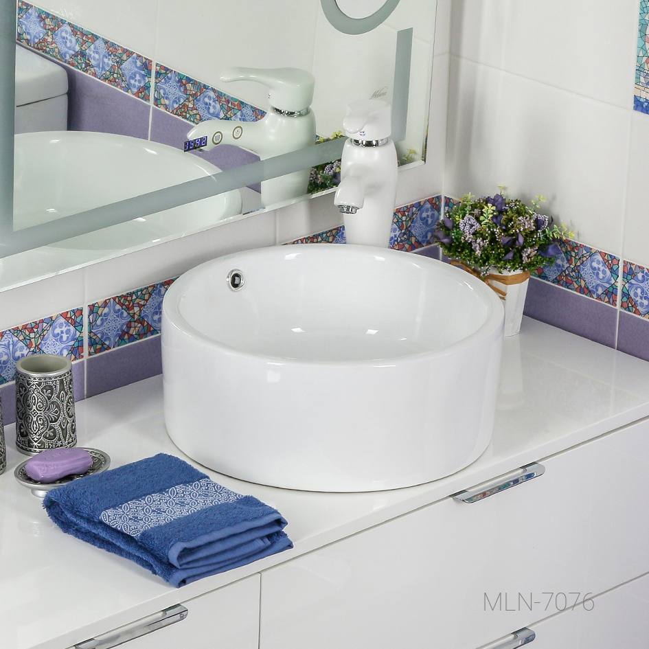 Накладная раковина melana mln-7076 7076-805 - Вид №3