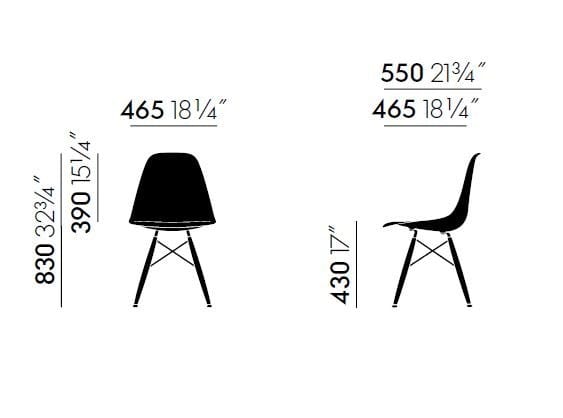 Стул из полипропилена с мягким сиденьем VITRA Eames Plastic Chair ARCH-00109310 - Вид №33