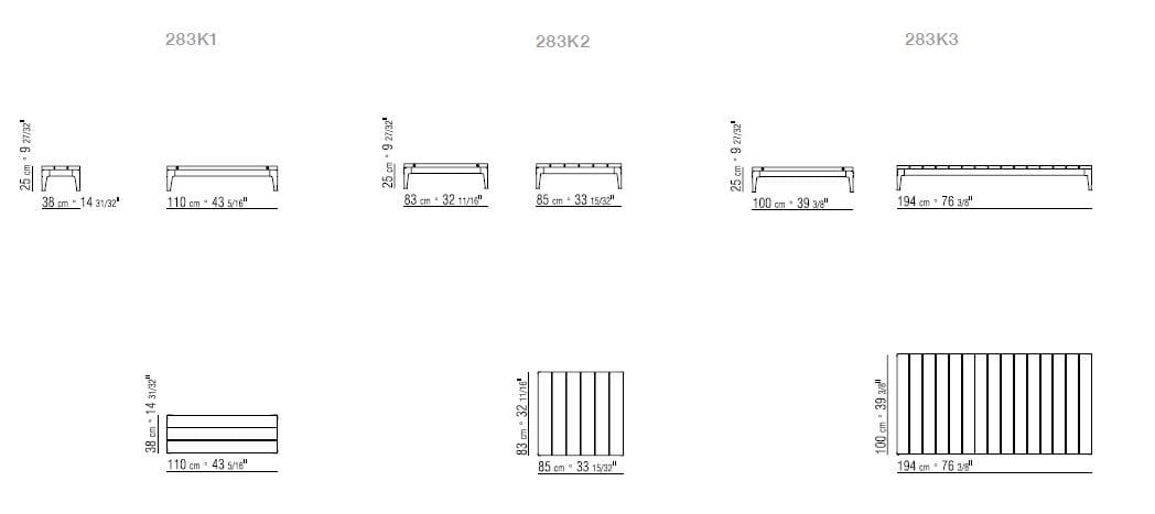 Прямоугольный журнальный столик iroko Flexform Pico Outdoor ARCH-00048444 - Вид №2