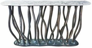 KARPA Овальная консоль из каррарского мрамора Allana K1027