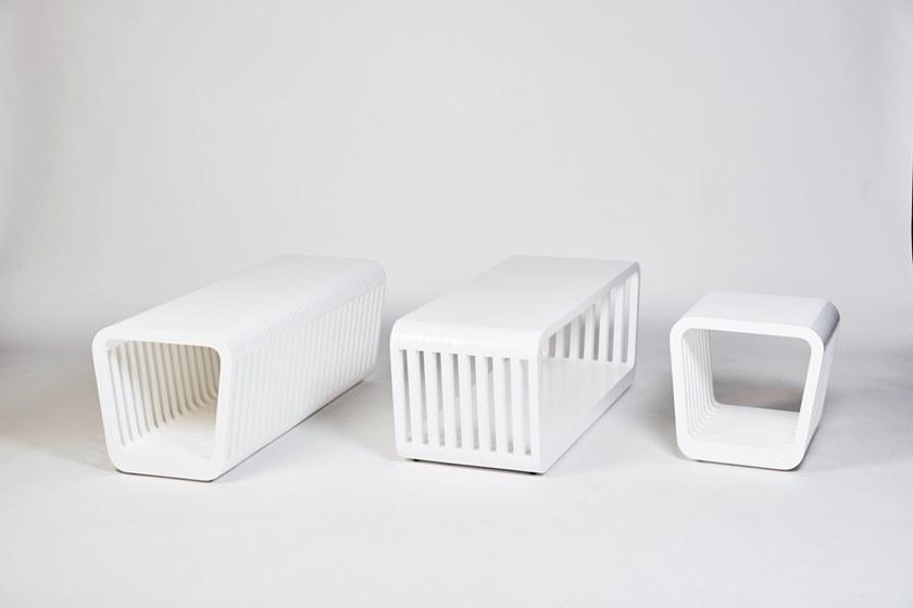 REDA AMALOU DESIGN Лакированная деревянная скамья Link sun-id-1437460 - Вид №3