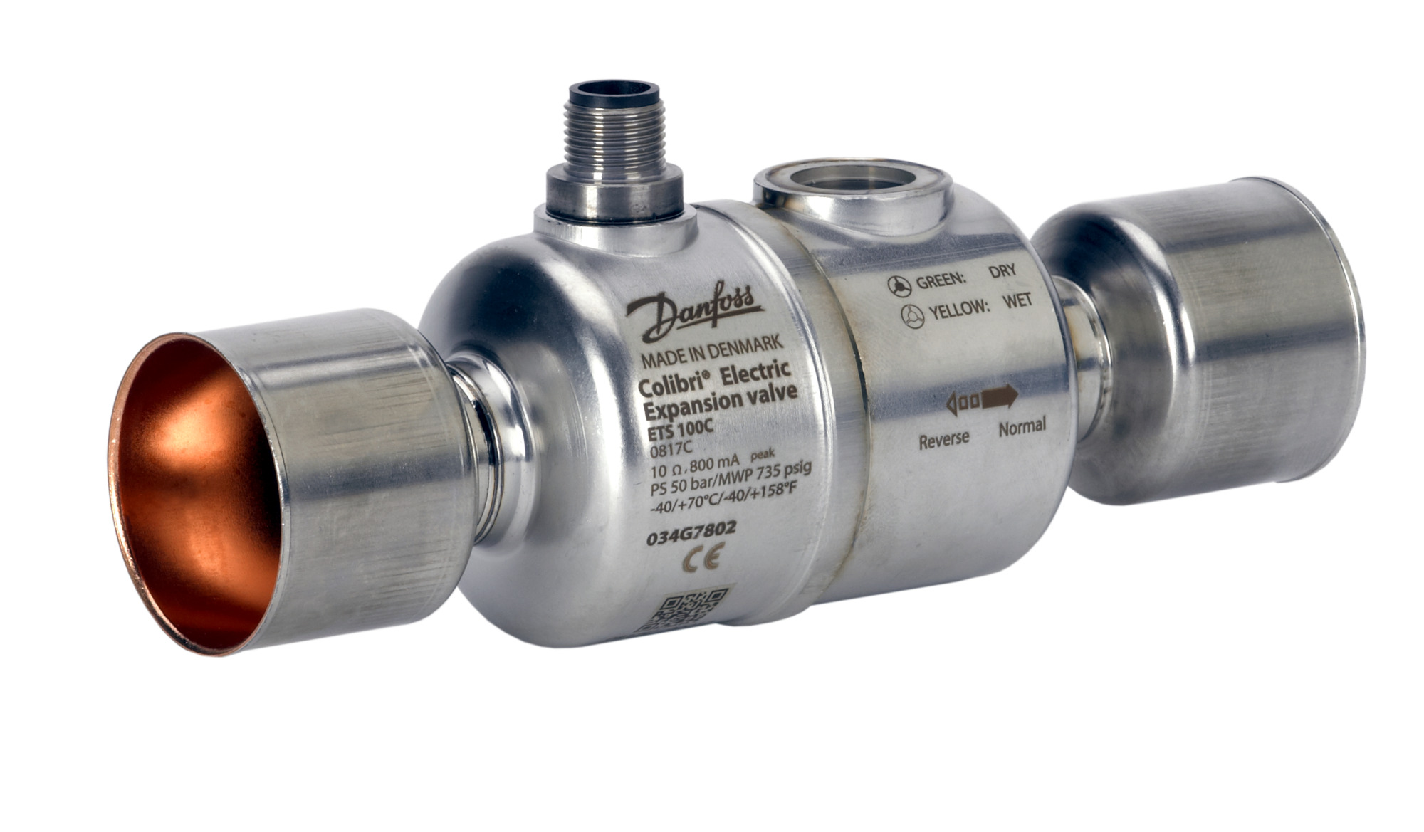 Danfoss ETS 12C - ETS 100C (Colibri®) — Электронный расширительный клапан шагового типа ETS 25C Клапан терморегулирующий 034G7602  - Вид №13