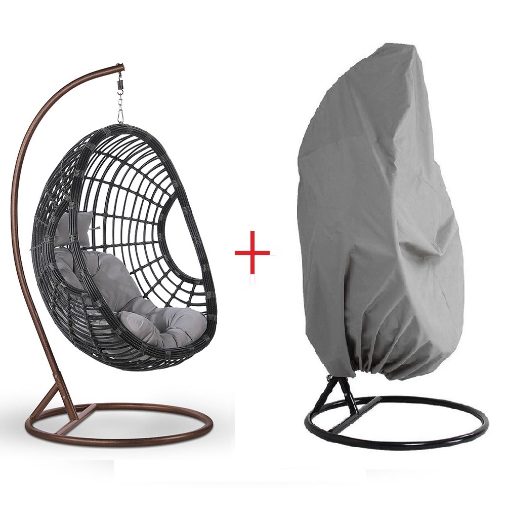 Подвесное кресло "Алиса" Dark Grey AFINA  286102 Серый  - Вид №3