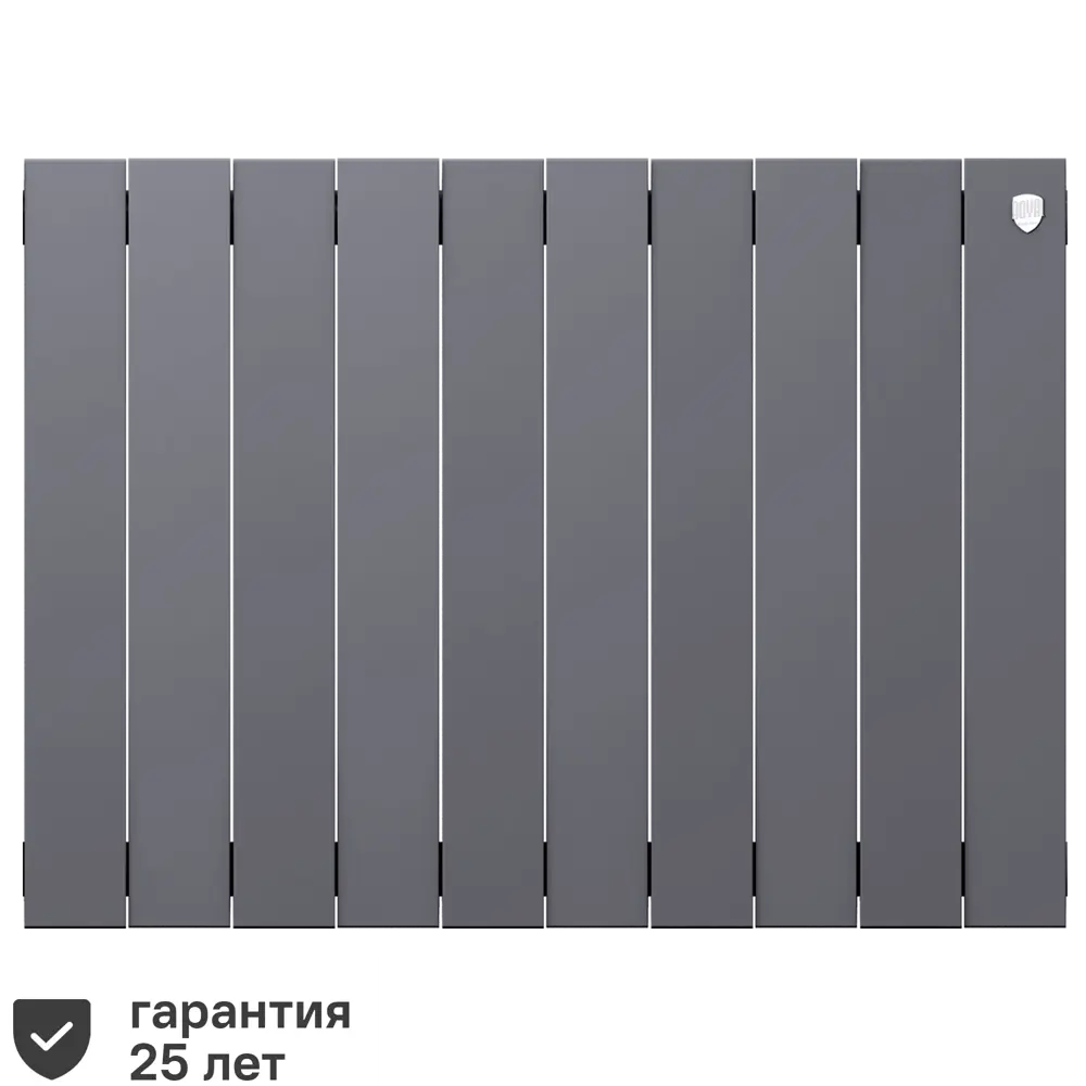 Радиатор секционный Royal Thermo Pianoforte 500/100 10 секций боковое подключение биметалл серый 81979209 STLM-2172540  - Вид №1