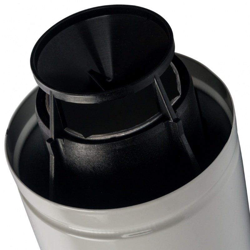 Труба дымохода STOUT коаксиальная 60/100  854 мм с проходом через стену и оконечником SCA6010000830 - Вид №2